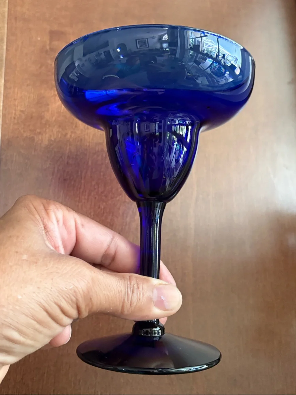 Pier 1 Cobalt Blue Glass Margarita Coupe Set